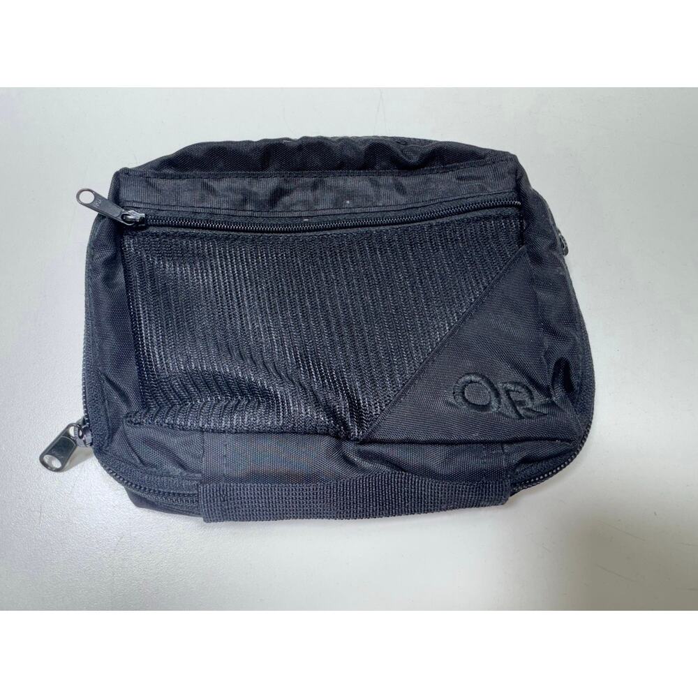 Outdoor Research Zippered Small Black Mesh Toiletry Bag 8X6 Travel